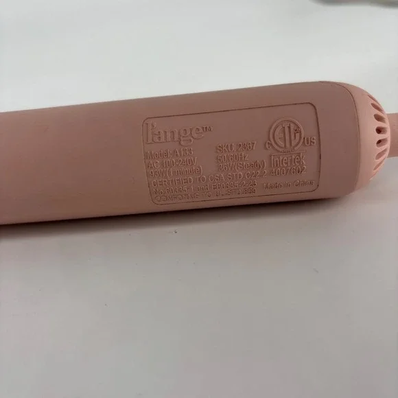L'ange Le Duo 360 Airflow Styler A133 Blush Pink Titanium 1" Plate Hair Curler - Picture 3 of 6